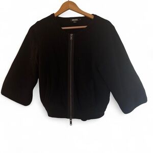 DKNY Women's Black Bomber Jacket